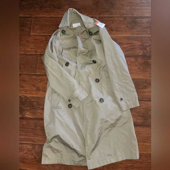 URBAN Outfitters khaki tan urban trench coat Men’s XS - Picture 5 of 7